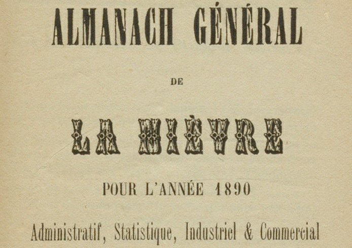 Cliquer sur l'image pour découvrir les almanachs et les annuaires de la Nièvre